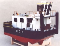 Kleinschubboot Allod, Rhein, Modell